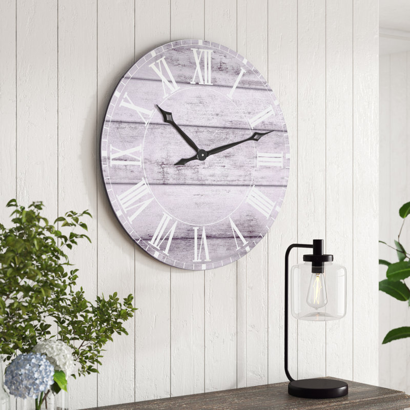 Gracie Oaks Oversized Harth 30" Wall Clock & Reviews Wayfair